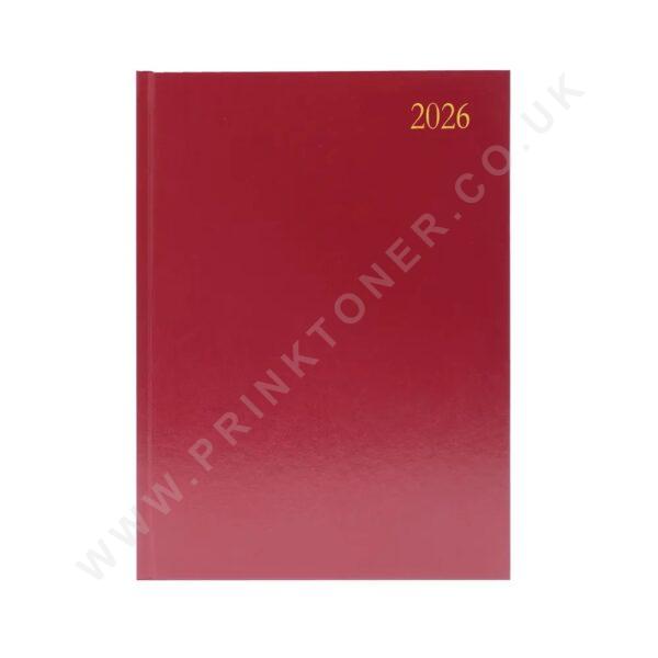 Desk Diary Week To View A4 Burgundy Desk Diary Week To View A4 Burgundy